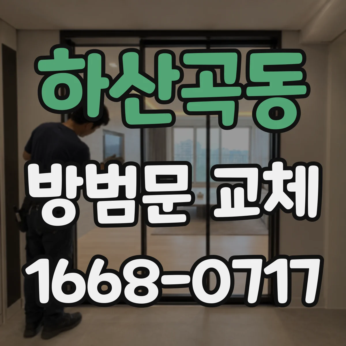 하산곡동 방범문 교체