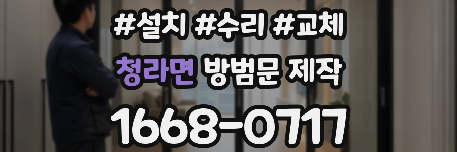 청라면 방범문 제작