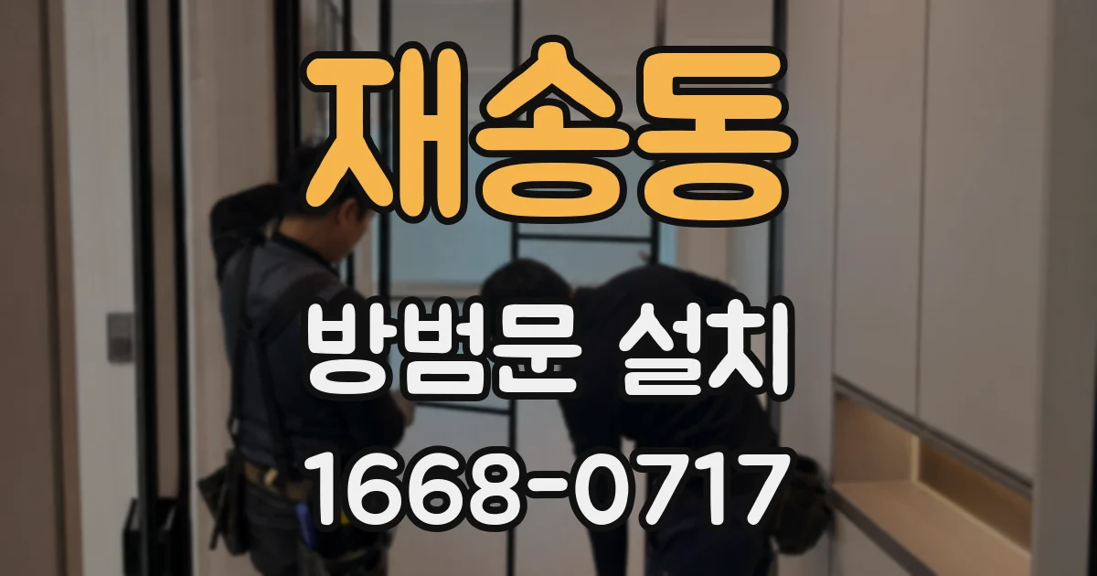 재송동 방범문 설치