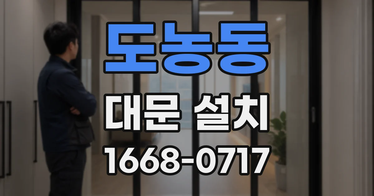 도농동 대문 설치