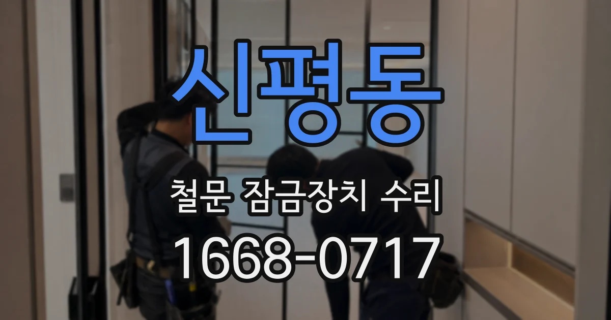 신평동 철문 잠금장치 수리