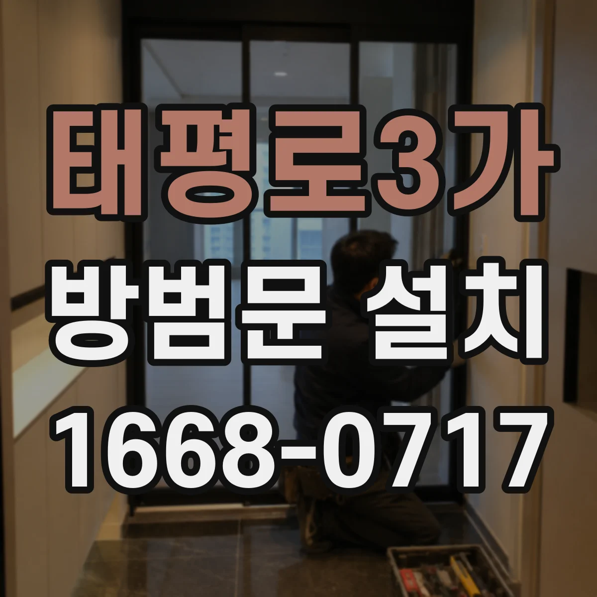 태평로3가 방범문 설치