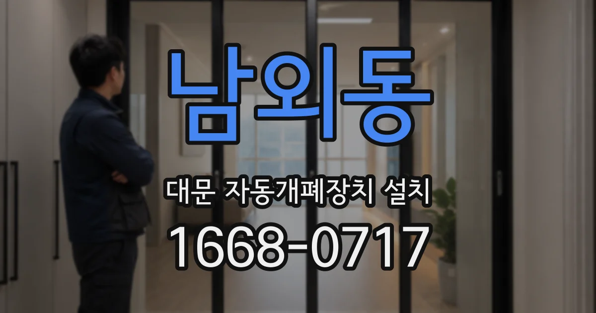 남외동 대문 자동개폐장치 설치