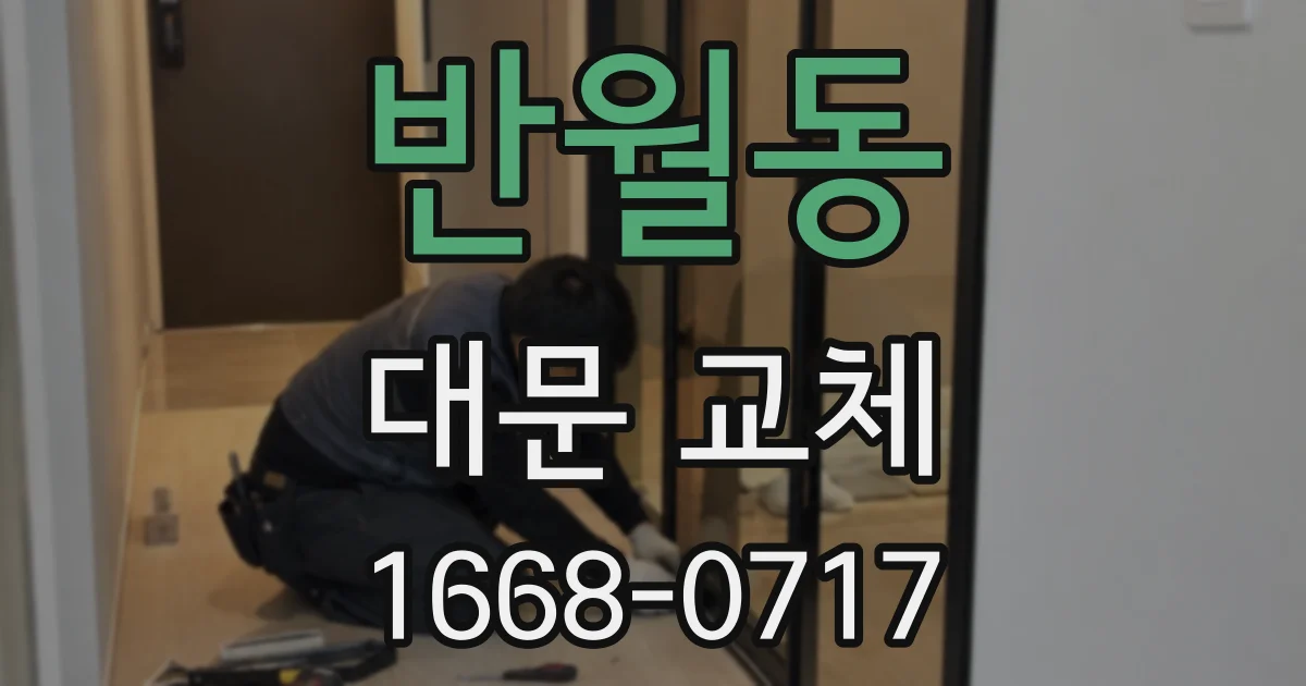 반월동 대문 교체