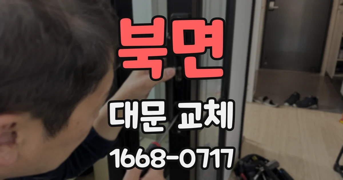 북면 대문 교체