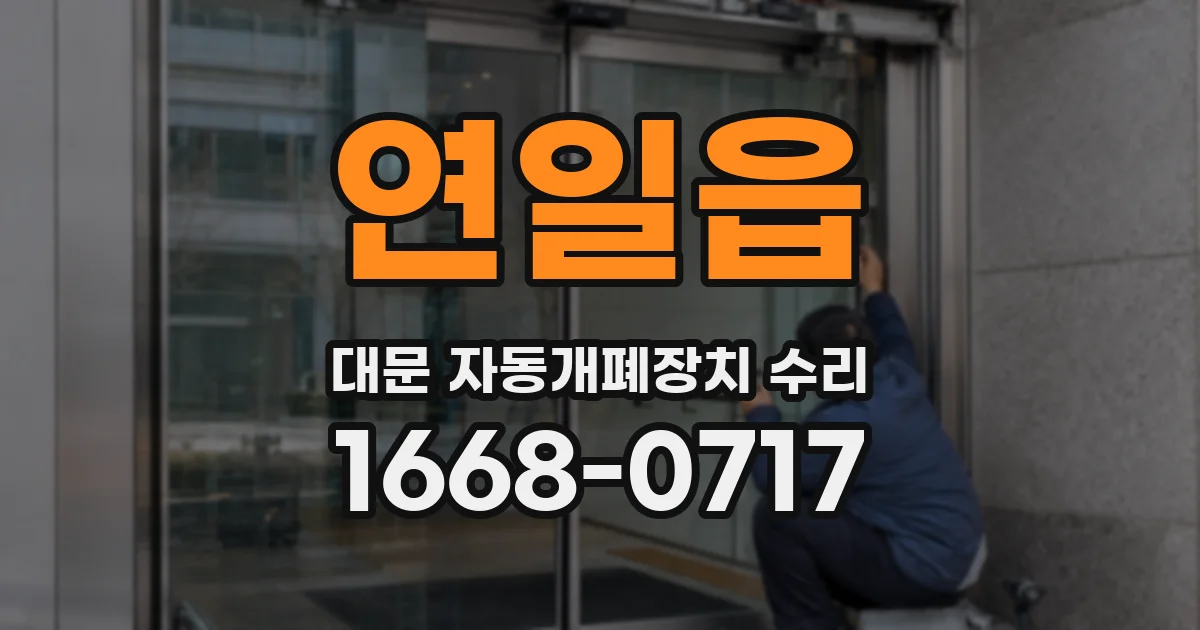 연일읍 대문 자동개폐장치 수리