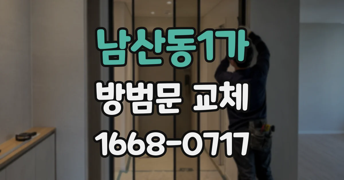 남산동1가 방범문 교체