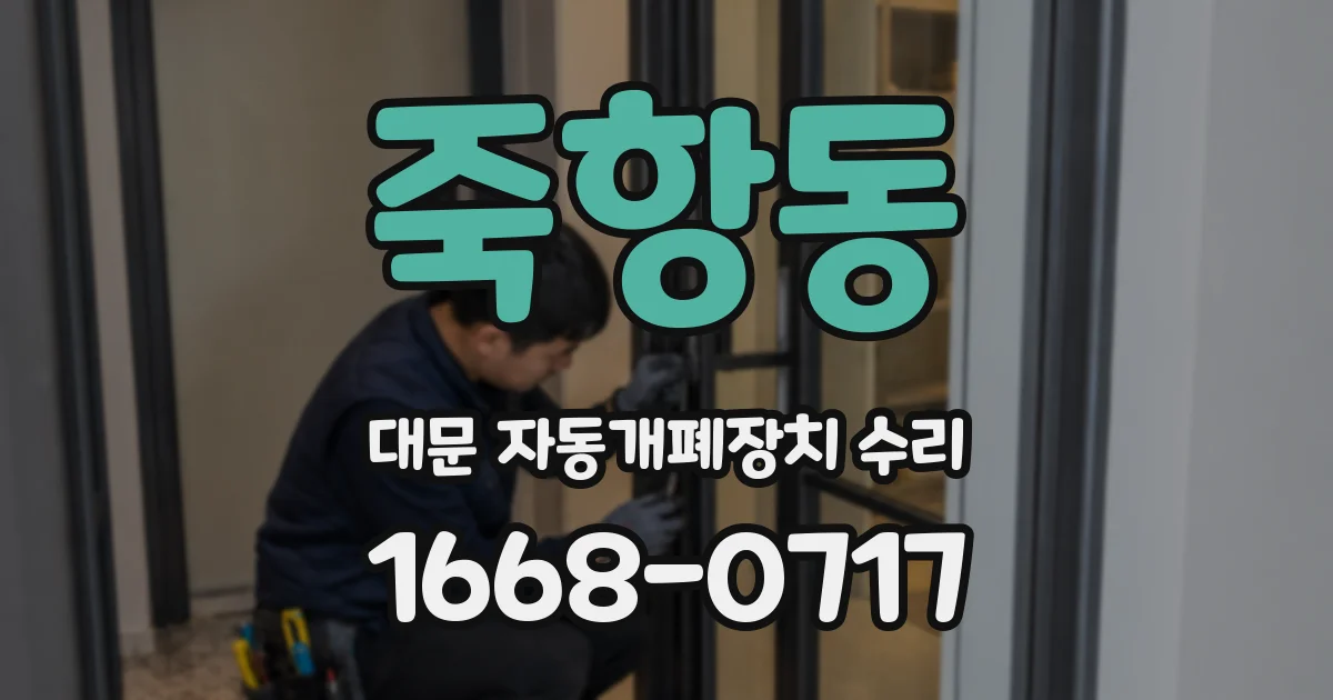 죽항동 대문 자동개폐장치 수리