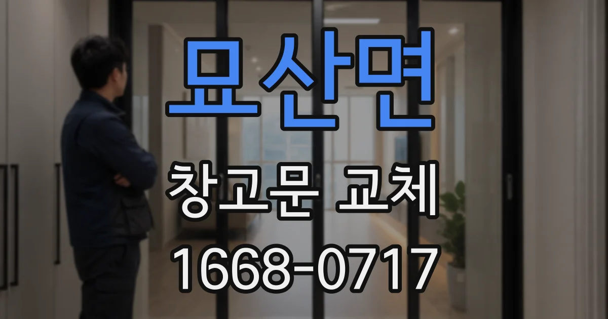 묘산면 창고문 교체