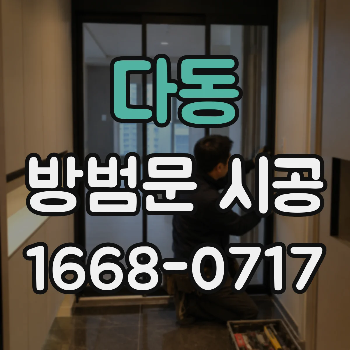 다동 방범문 시공 어린 자녀가 있는 집의 현관 안전 고민