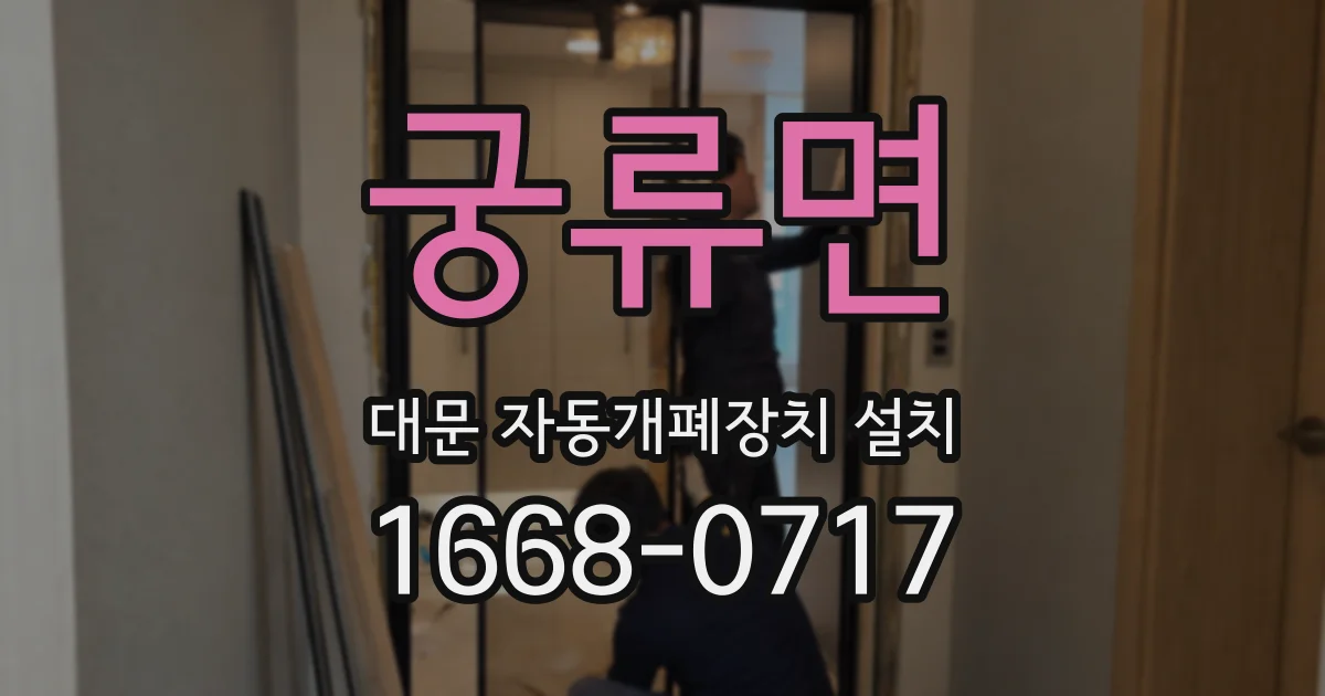 궁류면 대문 자동개폐장치 설치