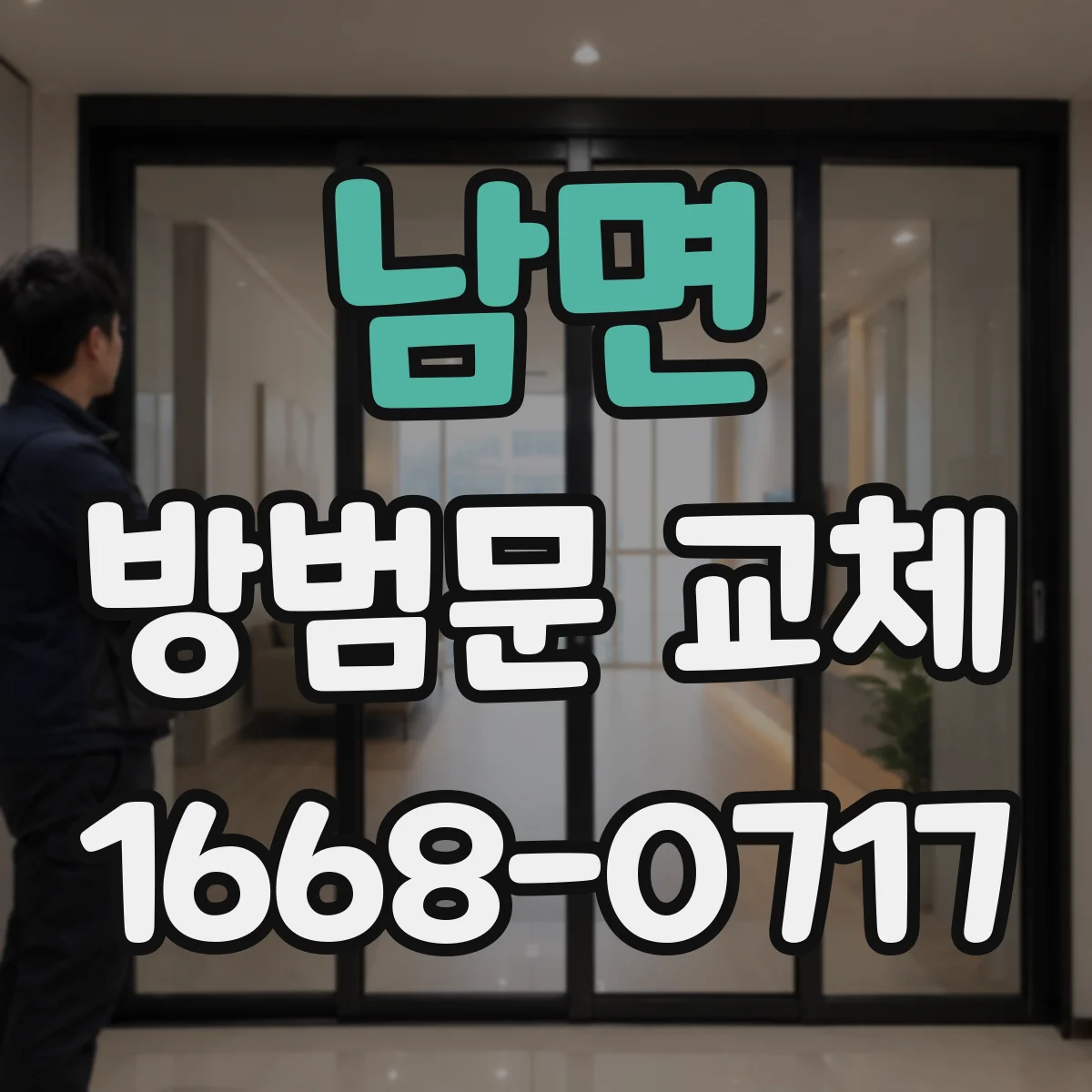 남면 방범문 교체