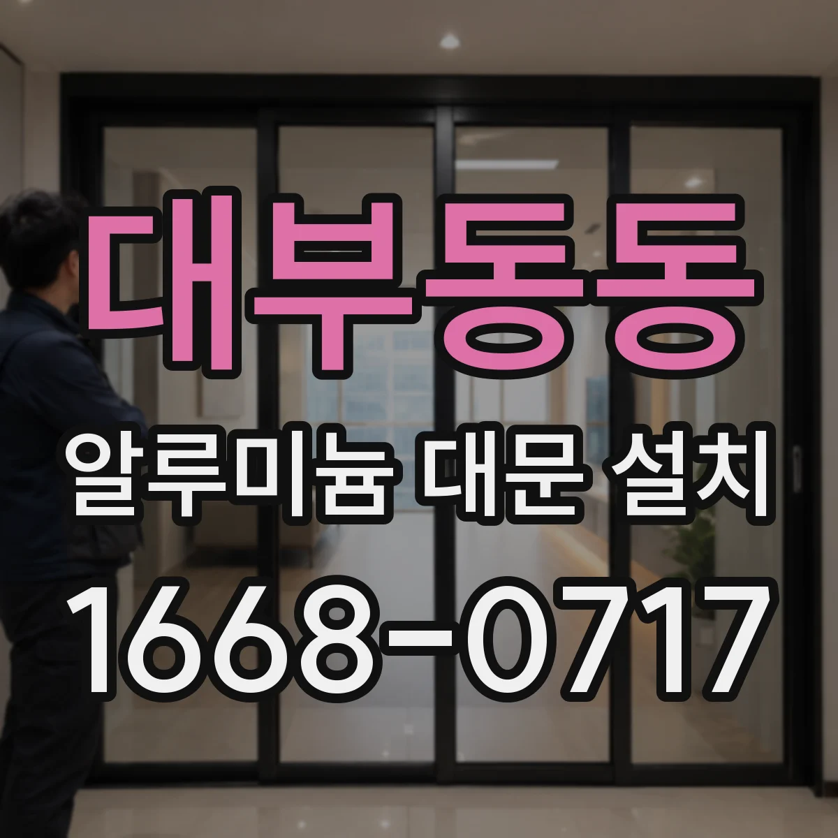 대부동동 알루미늄 대문 설치