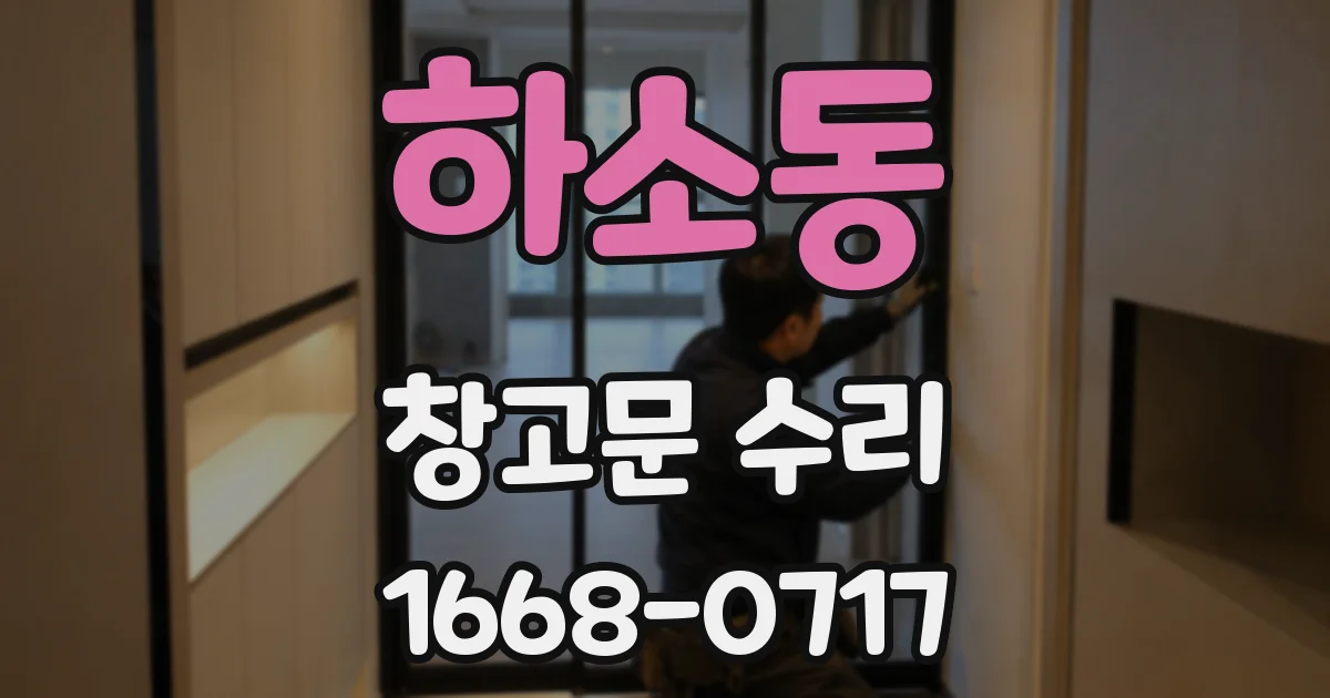 하소동 창고문 수리