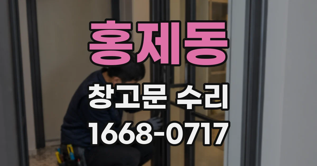 홍제동 창고문 수리