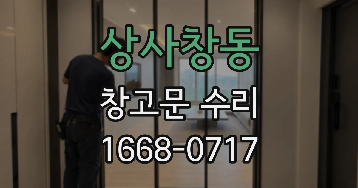 상사창동 창고문 수리