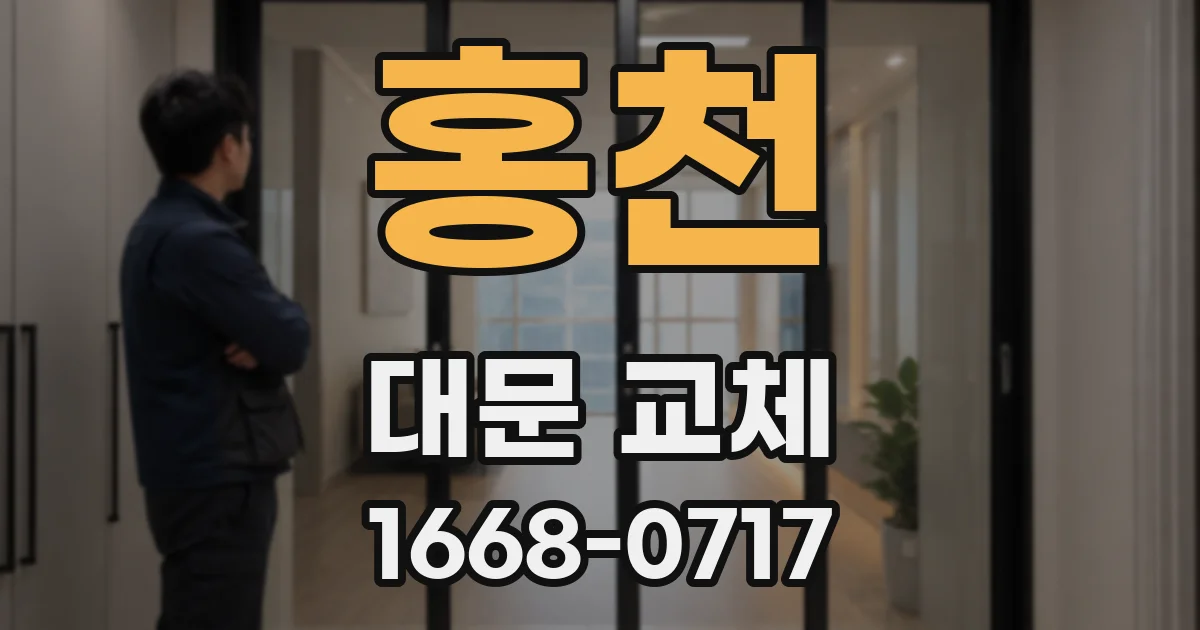 홍천 대문 교체
