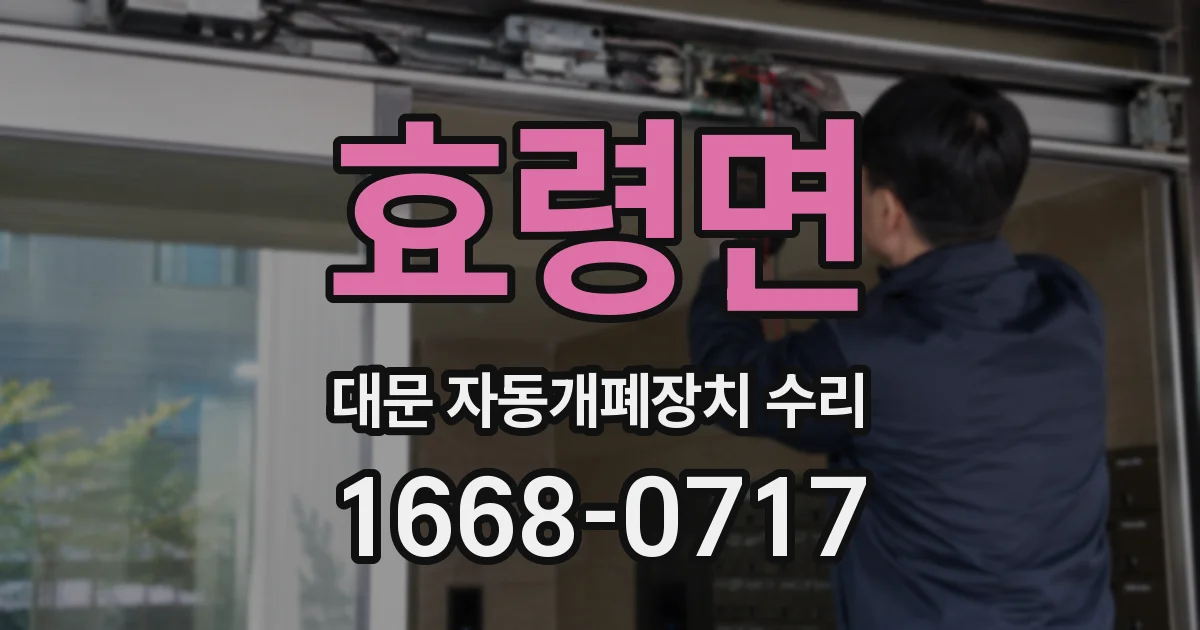 효령면 대문 자동개폐장치 수리