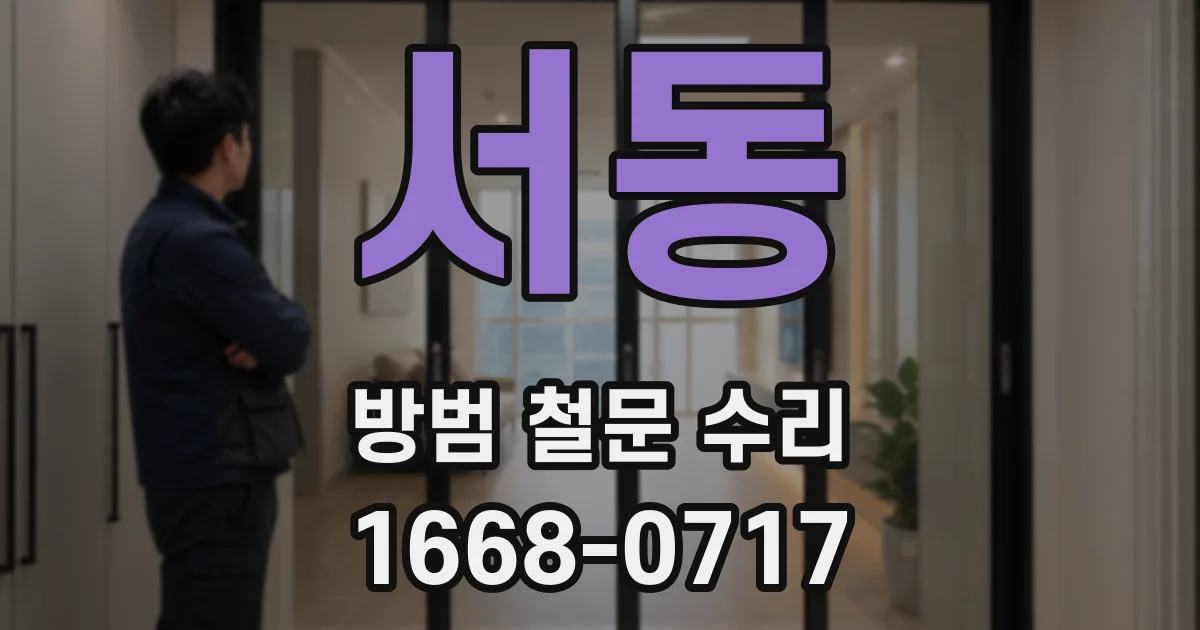 서동 방범 철문 수리