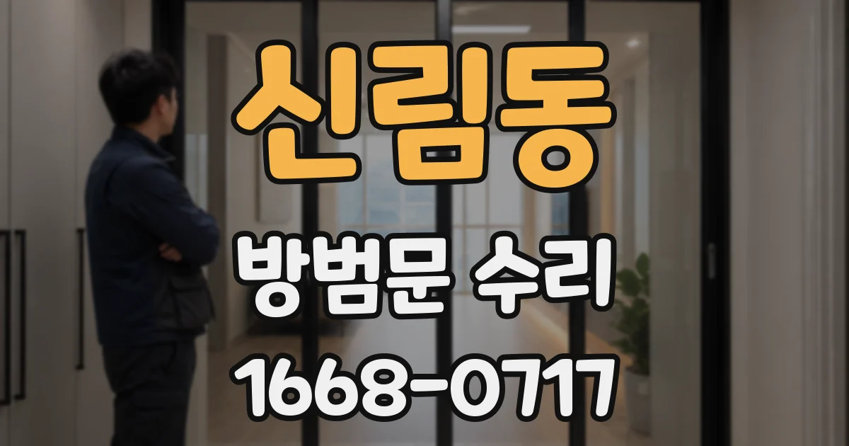 신림동 방범문 수리
