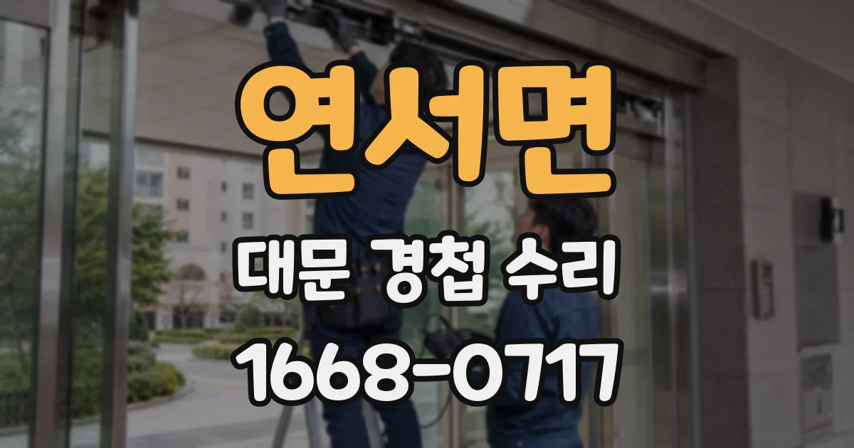 연서면 대문 경첩 수리