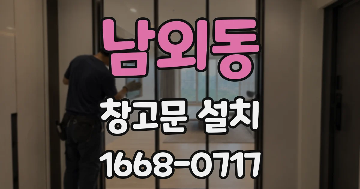 남외동 창고문 설치