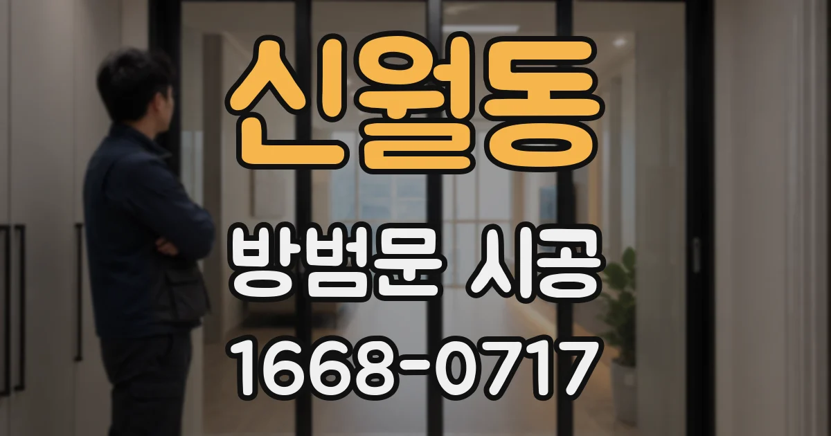 신월동 방범문 시공