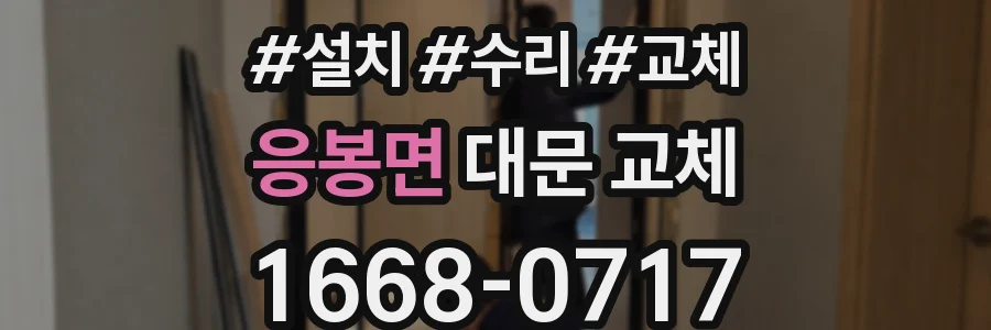 응봉면 대문 교체