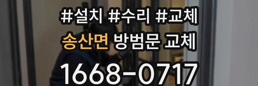 송산면 방범문 교체
