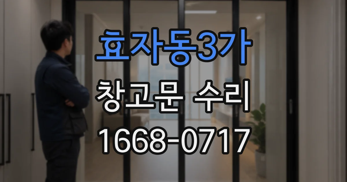 효자동3가 창고문 수리