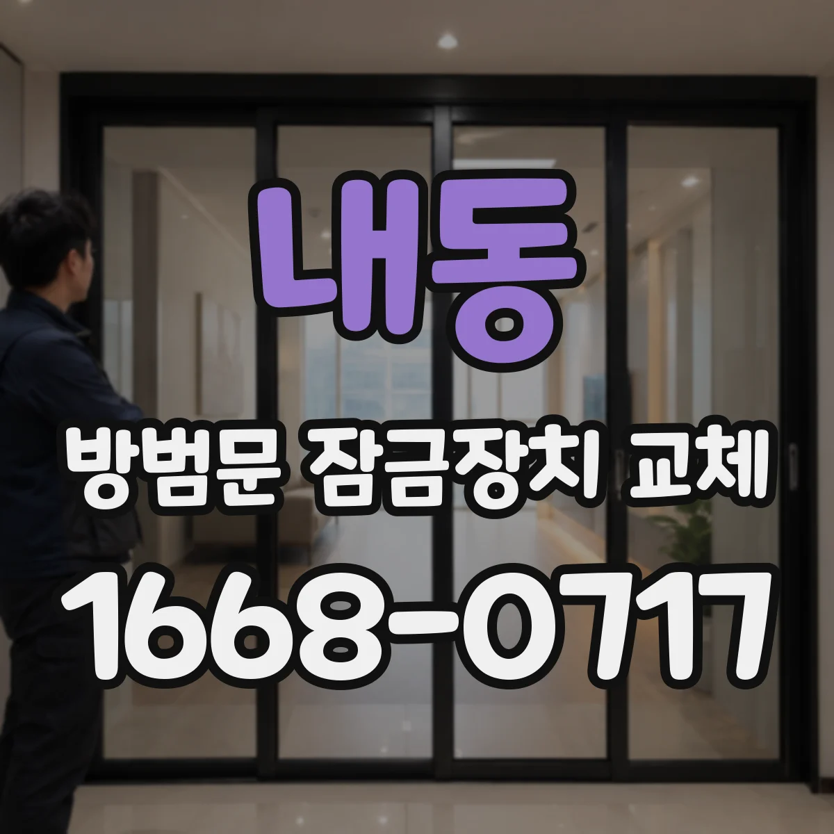 내동 방범문 잠금장치 교체