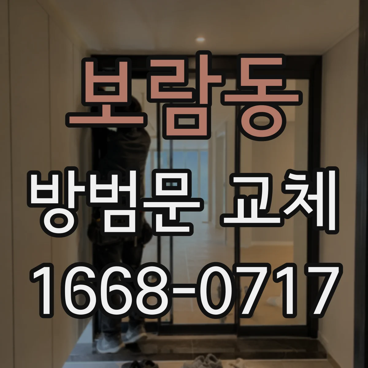 보람동 방범문 교체