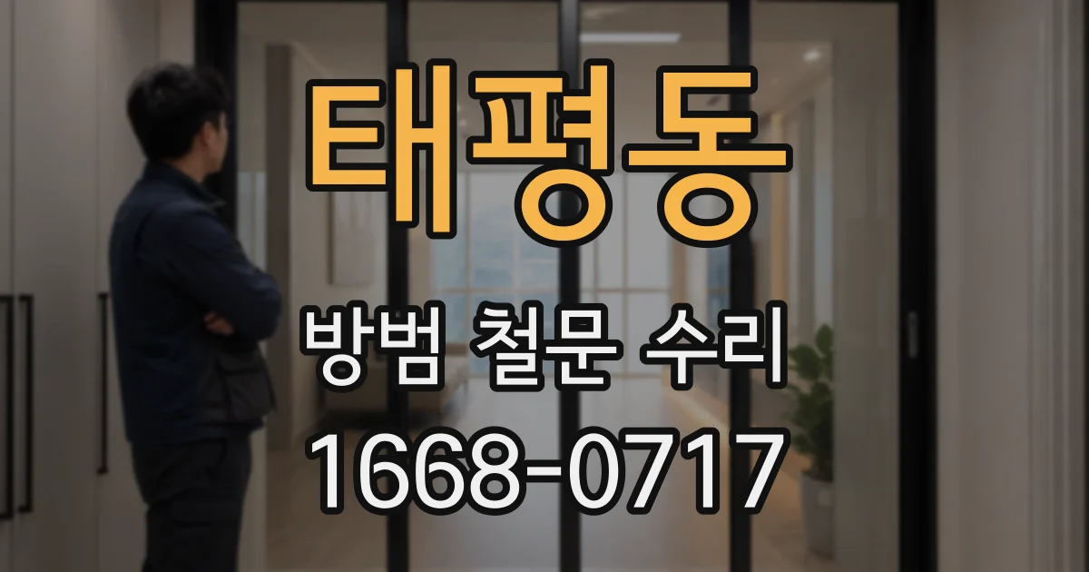태평동 방범 철문 수리