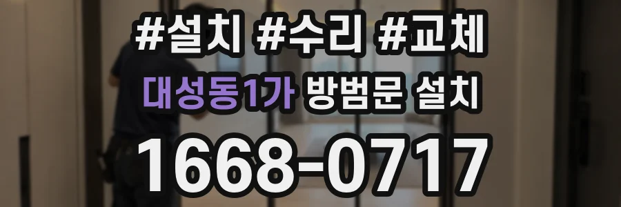 대성동1가 방범문 설치