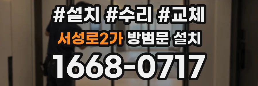 서성로2가 방범문 설치