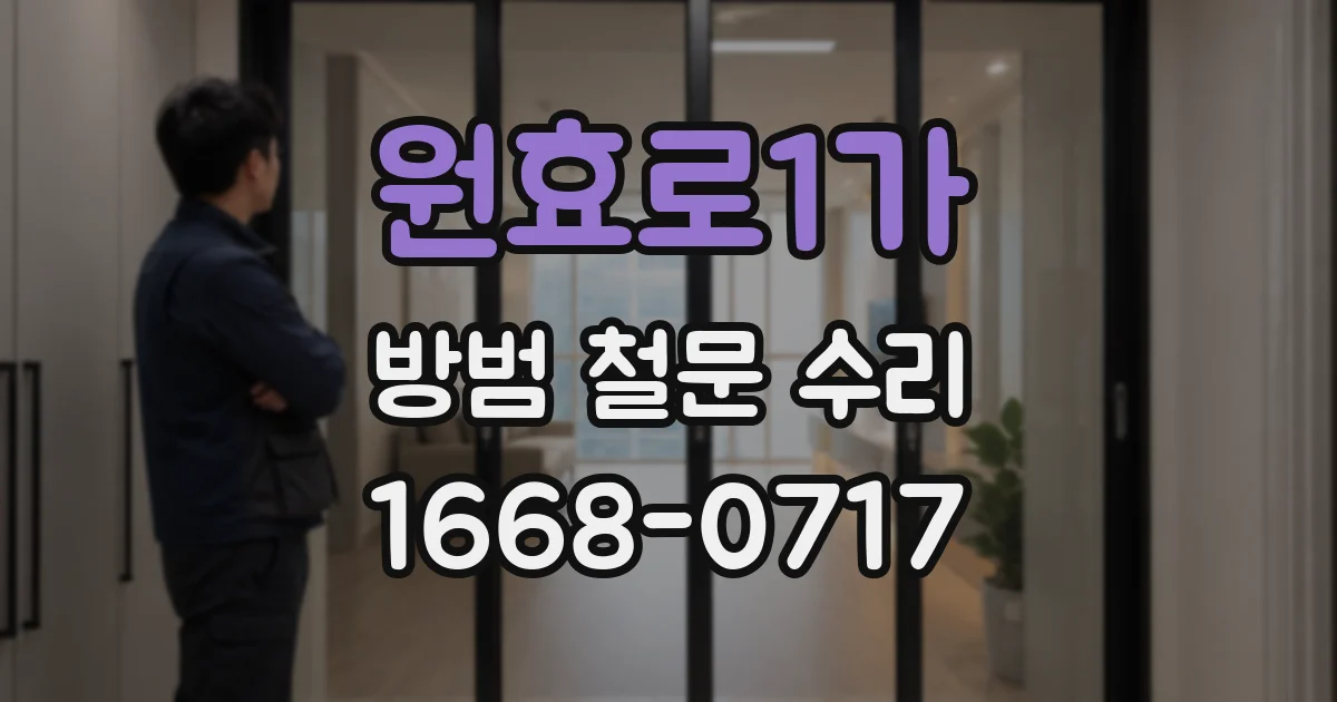 원효로1가 방범 철문 수리