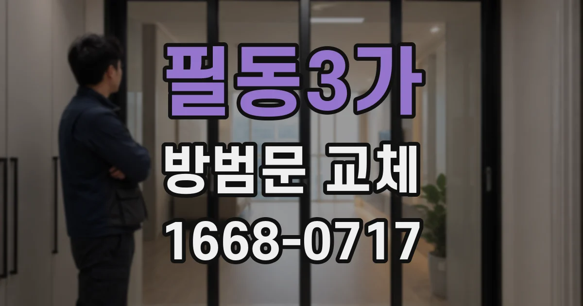 필동3가 방범문 교체