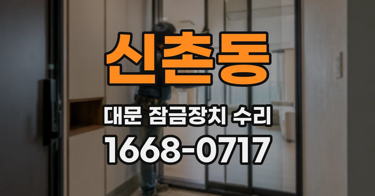 신촌동 대문 잠금장치 수리