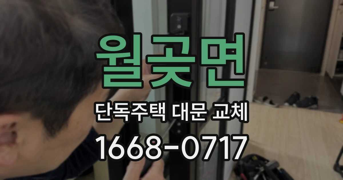 월곶면 단독주택 대문 교체