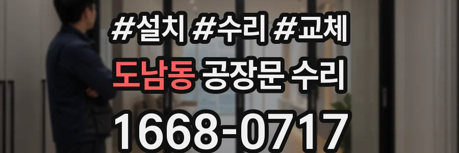 도남동 공장문 수리