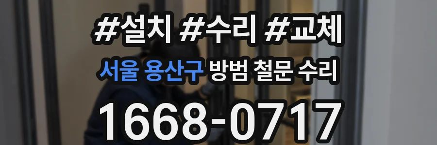 서울 용산구 방범 철문 수리