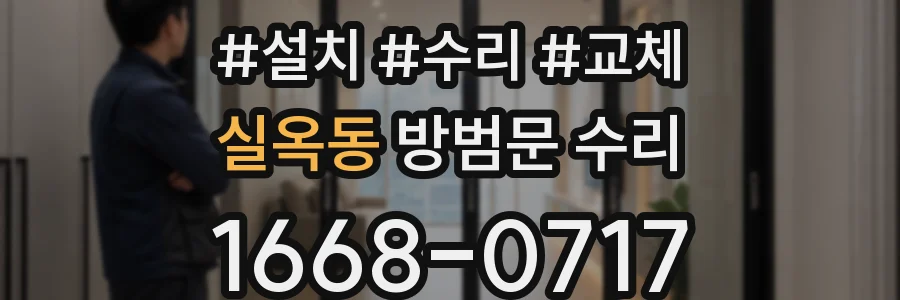 실옥동 방범문 수리