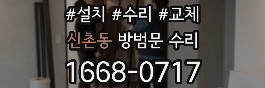신촌동 방범문 수리