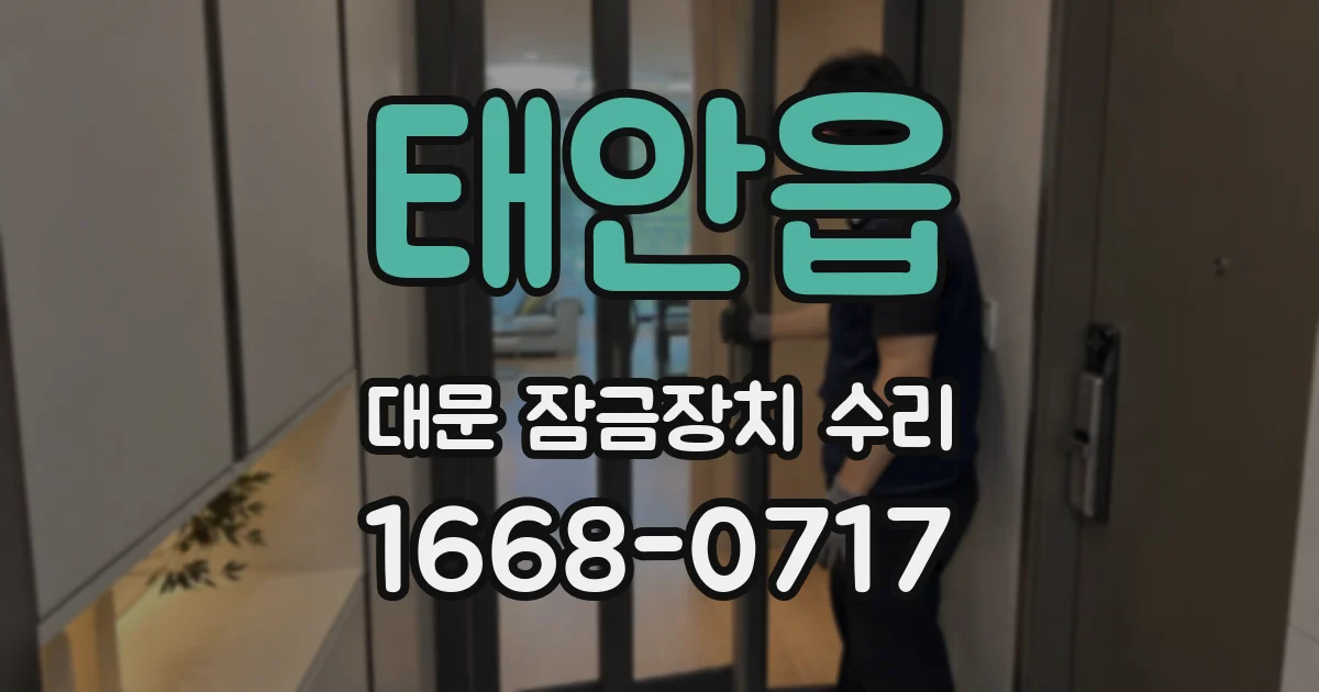 태안읍 대문 잠금장치 수리
