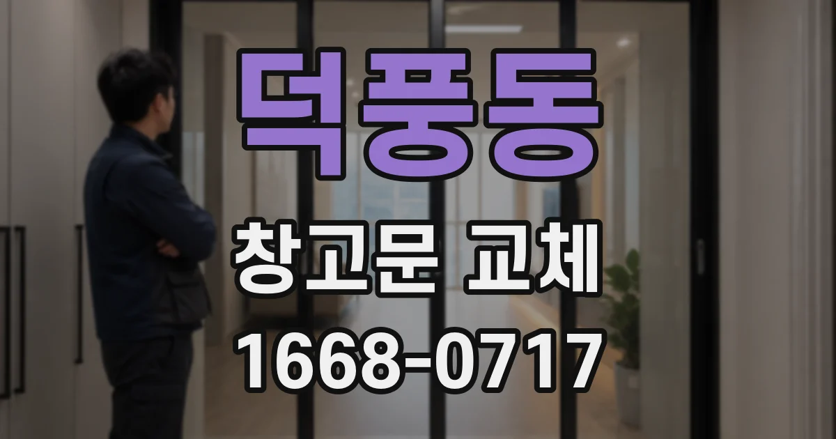 덕풍동 창고문 교체