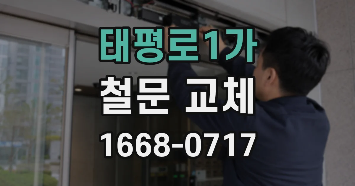 태평로1가 철문 교체