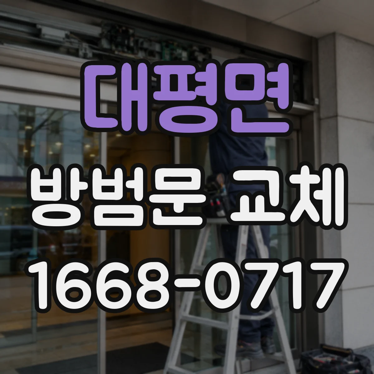 대평면 방범문 교체