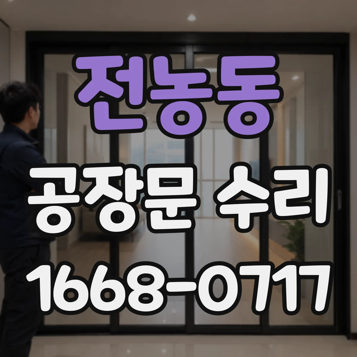 전농동 공장문 수리