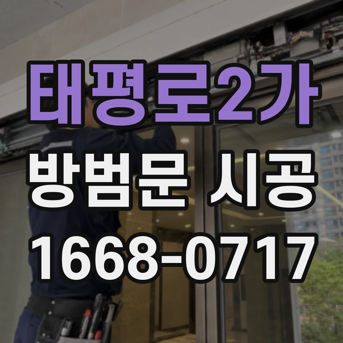 태평로2가 방범문 시공