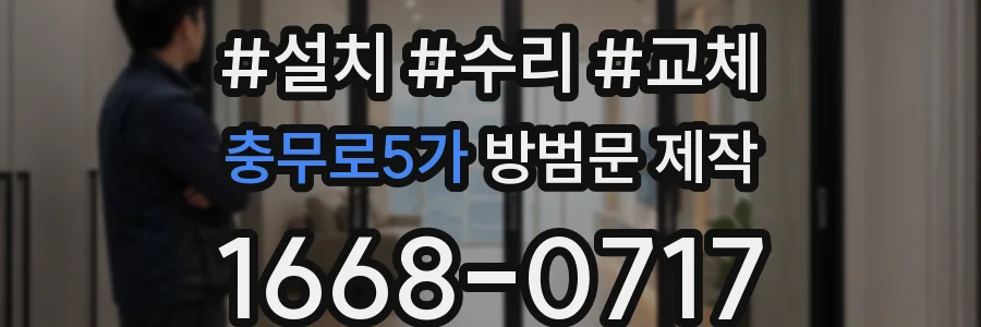 충무로5가 방범문 제작
